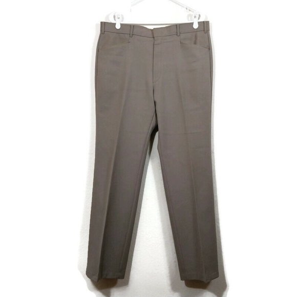 Vintage Levi's Men's Action Slacks Sta-Prest Dress Pants Brown Gray Size 38 - Picture 1 of 7